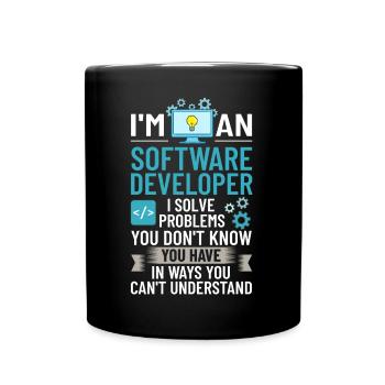 Développeur de logiciels de développement de logiciels - Mug uni - noir - Devant