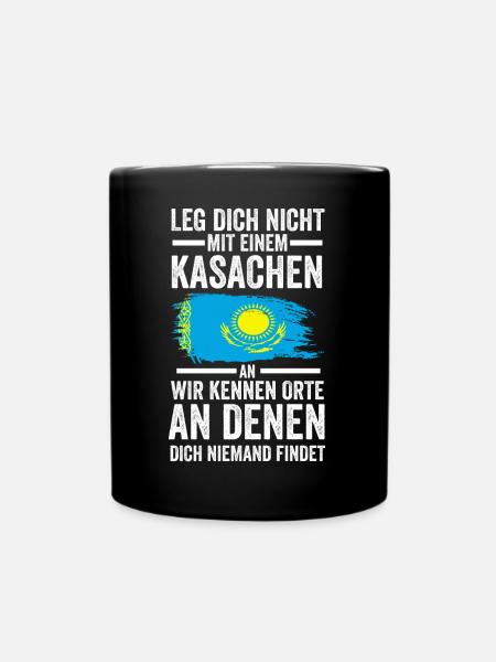 Kasachstan Kasache Kasachisches - Tasse einfarbig - Schwarz