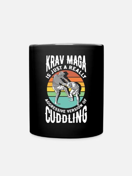 Arts Martiaux Autodéfense Krav Maga Citation drôle - Mug uni - noir