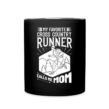 Cross Country Running Crosslauf Geländelauf Laufen - Mug uni - noir - Devant