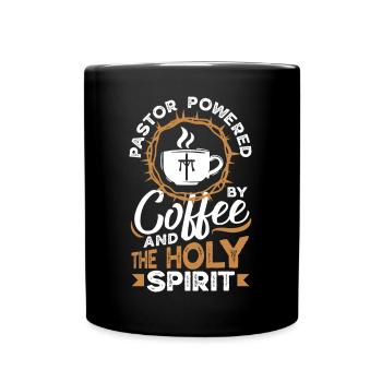 Pastor Appreciation Clergy Preacher Christian - Full Colour Mug - black - Front