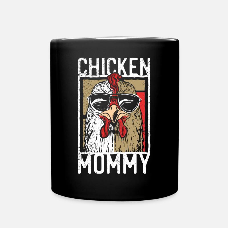 Maman de poulet - Chicken Chicken Farmer - Mug uni - noir