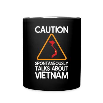 Vietnam - Tasse einfarbig - Schwarz - Vorne