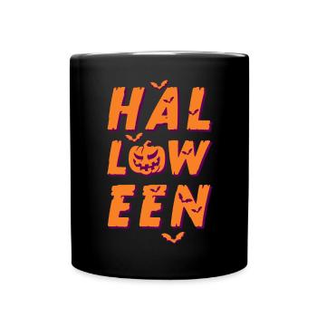 Halloween Pumpkin Trick Or Treat Happy Halloween - Full Colour Mug - black - Front