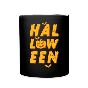 Halloween Pumpkin Trick Or Treat Happy Halloween - Full Colour Mug - black - Front