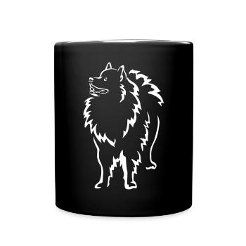 Wolfsspitz « Édition Noire » - Mug uni - noir - Devant
