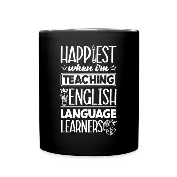 ESL Teacher Linguist ESL Teaching - Tasse einfarbig - Schwarz - Vorne