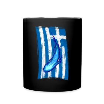 Greece Magic Drapeau Grec - Mug uni - noir - Devant