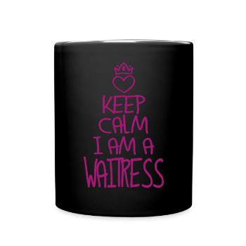 Best Bedienung ever Bedienung Geschenk - Tasse einfarbig - Schwarz - Vorne