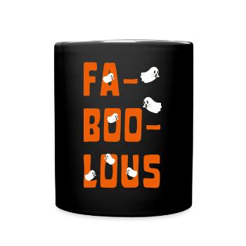 FA BOO LOUS Funny Halloween - Mug uni - noir - Devant