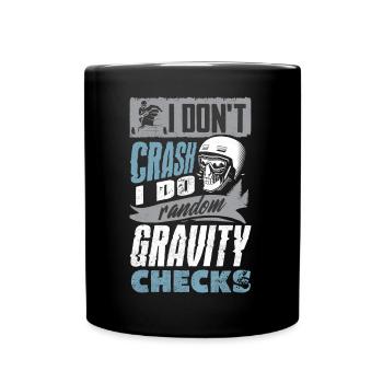 Snowmobile Riding Snowmobiling I Do Random - Tasse einfarbig - Schwarz - Vorne