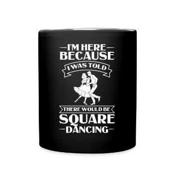 Square Dance Musik Caller Volkstanz Tänzer Usa - Tasse einfarbig - Schwarz - Vorne