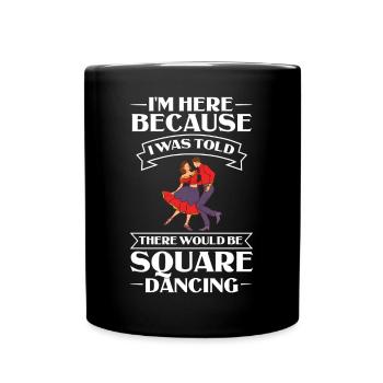 Square Dance Musik Caller Volkstanz Tänzer Usa - Tasse einfarbig - Schwarz - Vorne