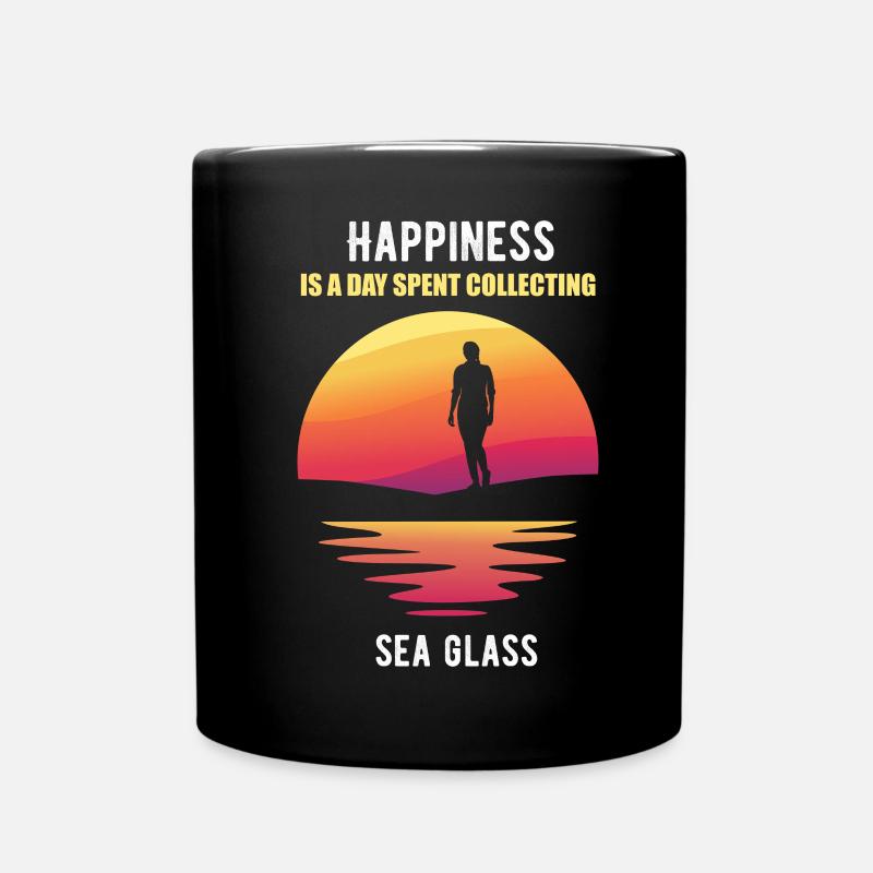 Beachcombing - Full Colour Mug - black
