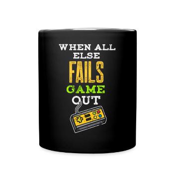 Videospiele Versagen Stress Relief Inspirational Fu - Tasse einfarbig - Schwarz - Vorne
