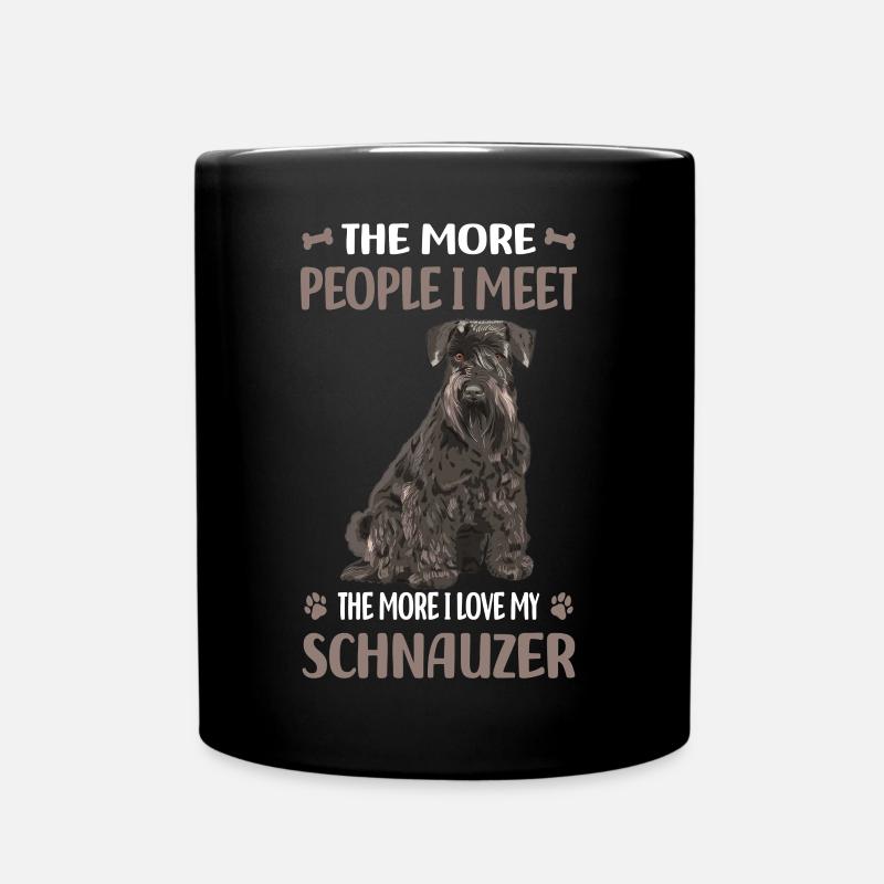 Schnauzer Hunderasse - Tasse einfarbig - Schwarz