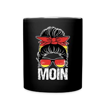 Fantastisches unordentliches Brötchen Deutsche - Tasse einfarbig - Schwarz - Vorne