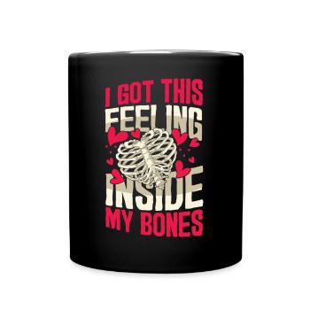 Liebesengel Zeichen der Liebe Romantik Geschenk - Tasse einfarbig - Schwarz - Vorne