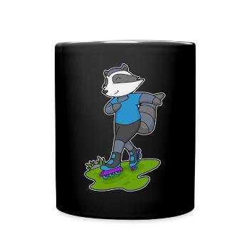Patins en ligne Raccoon Patins en ligne - Mug uni - noir - Devant