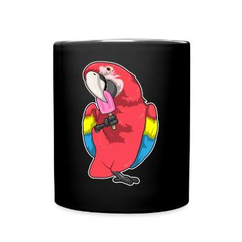 Popsicles perroquets - Mug uni - noir - Devant