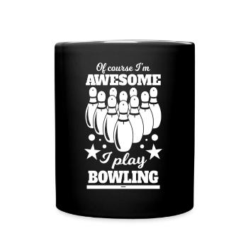 Cadeau Bowling - Mug uni - noir - Devant
