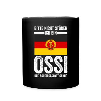 Ostdeutschland Ossi Deutschland DDR - Tasse einfarbig - Schwarz - Vorne