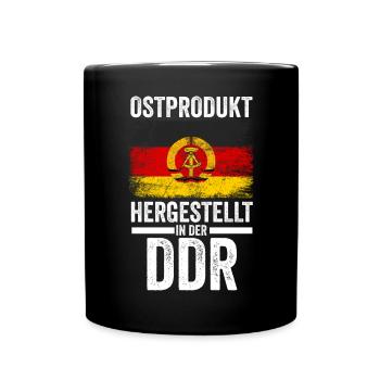 Ostdeutschland Ossi Deutschland DDR - Tasse einfarbig - Schwarz - Vorne