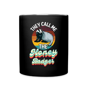 Ils m’appellent le blaireau de miel - Mug uni - noir - Devant