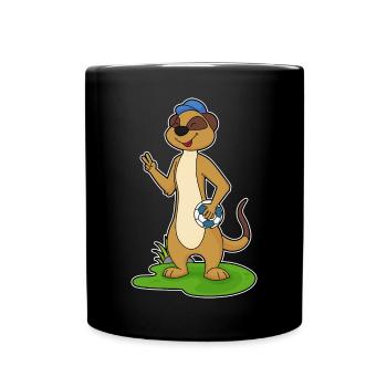 Meerkat Handball Player Handball - Full Colour Mug - black - Front