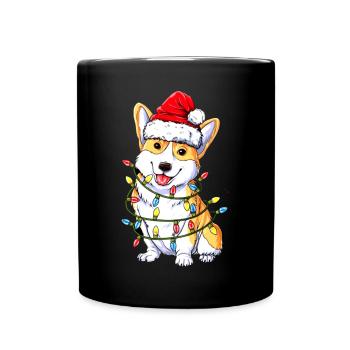 CORGI LICHT - Tasse einfarbig - Schwarz - Vorne