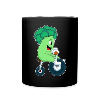 Vélo brocoli - Mug uni - noir - Devant