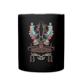 Psycho abstraction - Full Colour Mug - black - Front