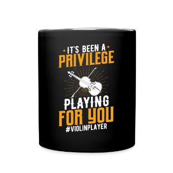 Ce fut un privilège de jouer pour vous – violon - Mug uni - noir - Devant