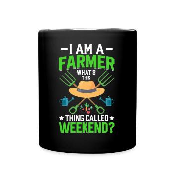 Farmer Tractor Farming Quota for Farmers - Full Colour Mug - black - Front
