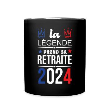 La Légende Prend Sa Retraite 2024 - Mug uni - noir - Devant