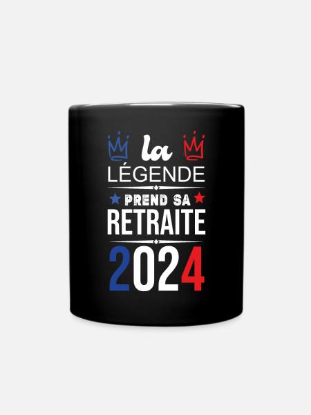 La Légende Prend Sa Retraite 2024 - Mug uni - noir