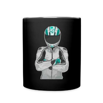 Motorcycle Lifestyle / Motorcycle / Motorcycle biker - Full Colour Mug - black - Front