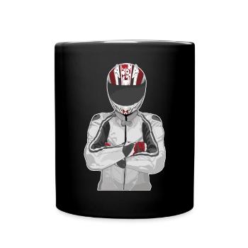 Motorcycle Lifestyle / Motorcycle / Motorcycle biker - Full Colour Mug - black - Front