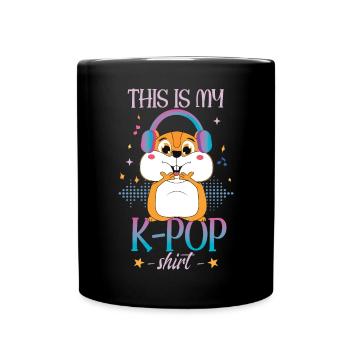 K-Pop Zitat koreanische Popmusik | Südkorea - Tasse einfarbig - Schwarz - Vorne
