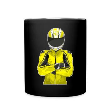 Motorcycle Lifestyle / Motorcycle / Motorcycle biker - Full Colour Mug - black - Front