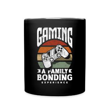Jeu Une expérience de lien familial Fête des pères - Mug uni - noir - Devant