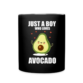 T-shirt graphique d’avocat pour garçons Avocado Sweetheart - Mug uni - noir - Devant