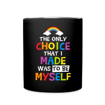 LGBT Geschenk Pride Monat - Tasse einfarbig - Schwarz - Vorne