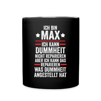 Max - Full Colour Mug - black - Front