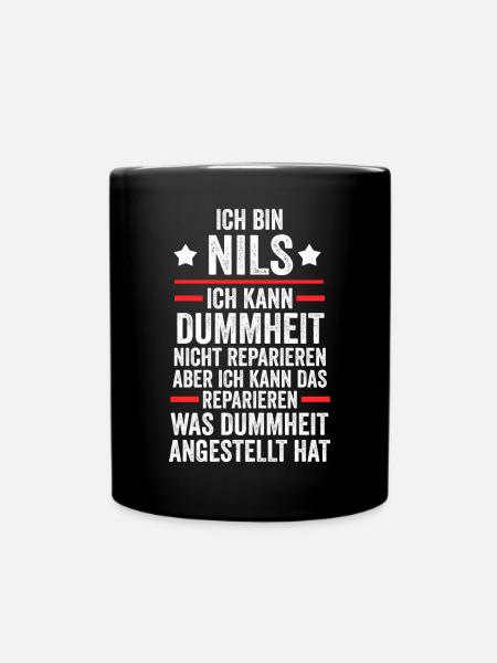 Nils - Tasse einfarbig - Schwarz