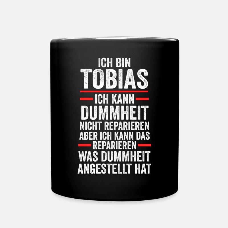 Tobias - Tasse einfarbig - Schwarz