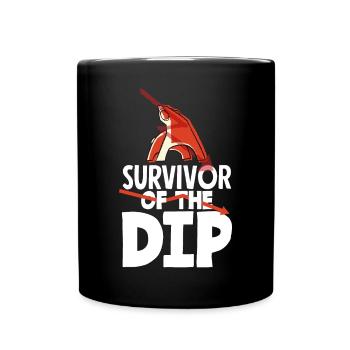 Survivre à la journée de négociation Dip Journée des investisseurs - Mug uni - noir - Devant