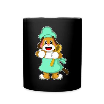 Cuisine pour chiens Cuisson à la cuillère - Mug uni - noir - Devant