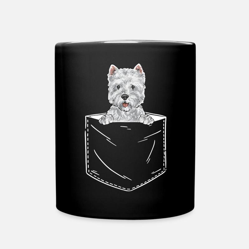 West Highland White Terrier Westie - Mug uni - noir