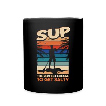 SUP - L’excuse parfaite pour se saler - Mug uni - noir - Devant